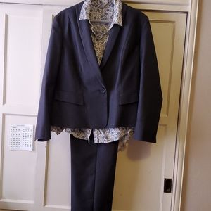 Dark Blue Pant Suit